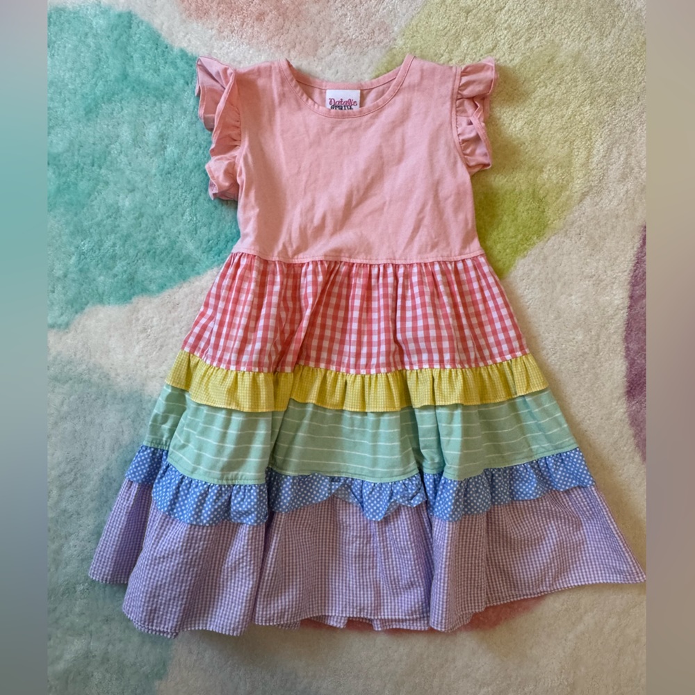 Like new Natalie Grant size 6 tiered dress for girls